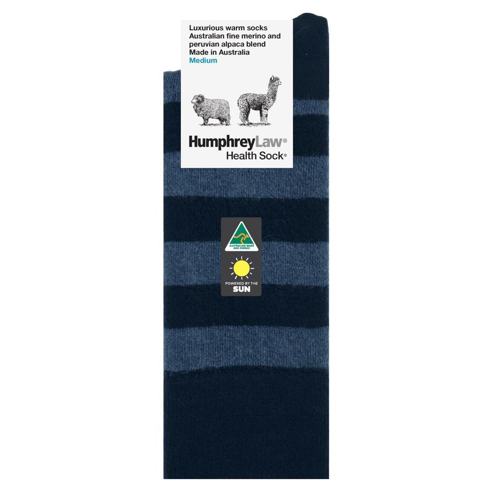 Humphrey Law Alpaca Wool Striped Health Sock